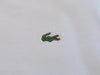 Lacoste White Cotton V-Neck Sweater