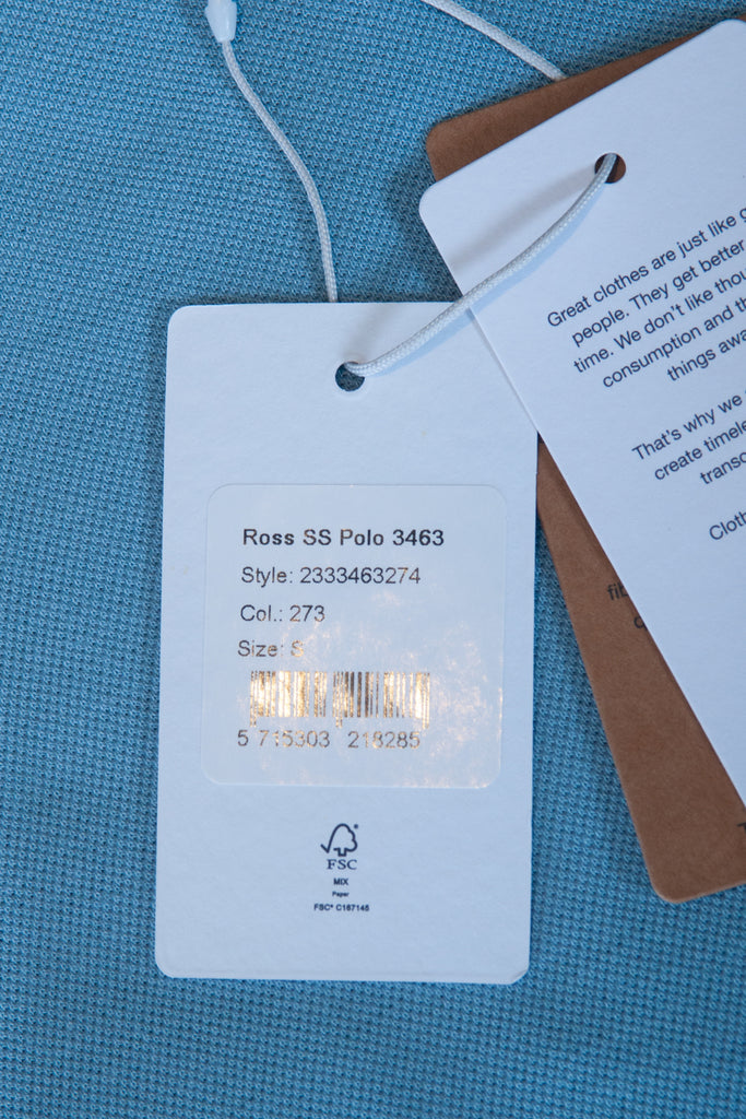 NN07 Blue Ross Short Sleeve Polo