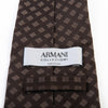 Armani Collezioni Brown Check Tie