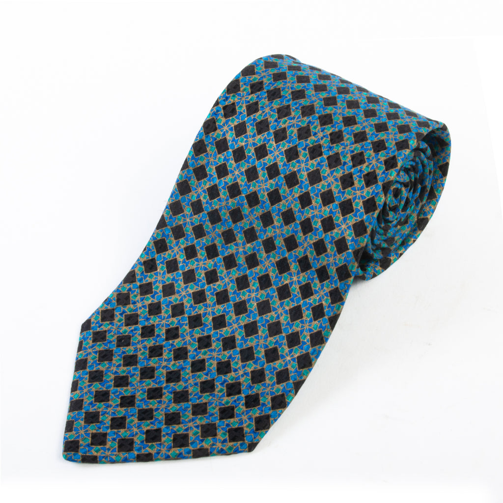 Stefano Ricci Blue Print Silk Tie