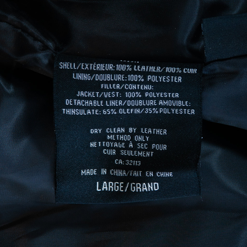 Sawyer of Napa Black Leather Coat