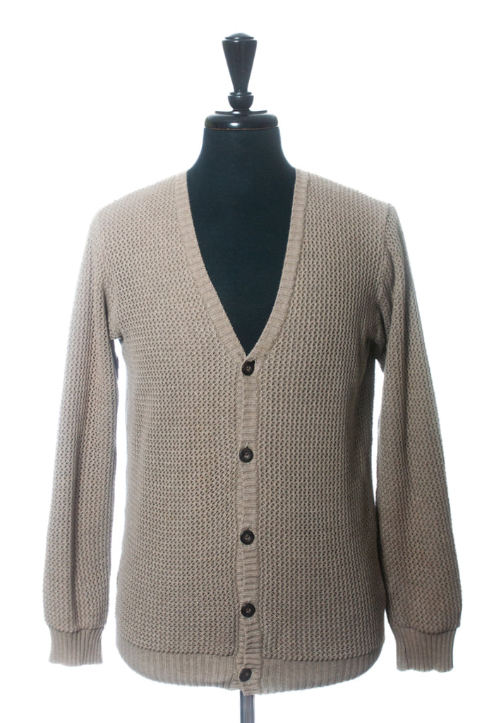 Robert Geller Brown Cotton Cardigan