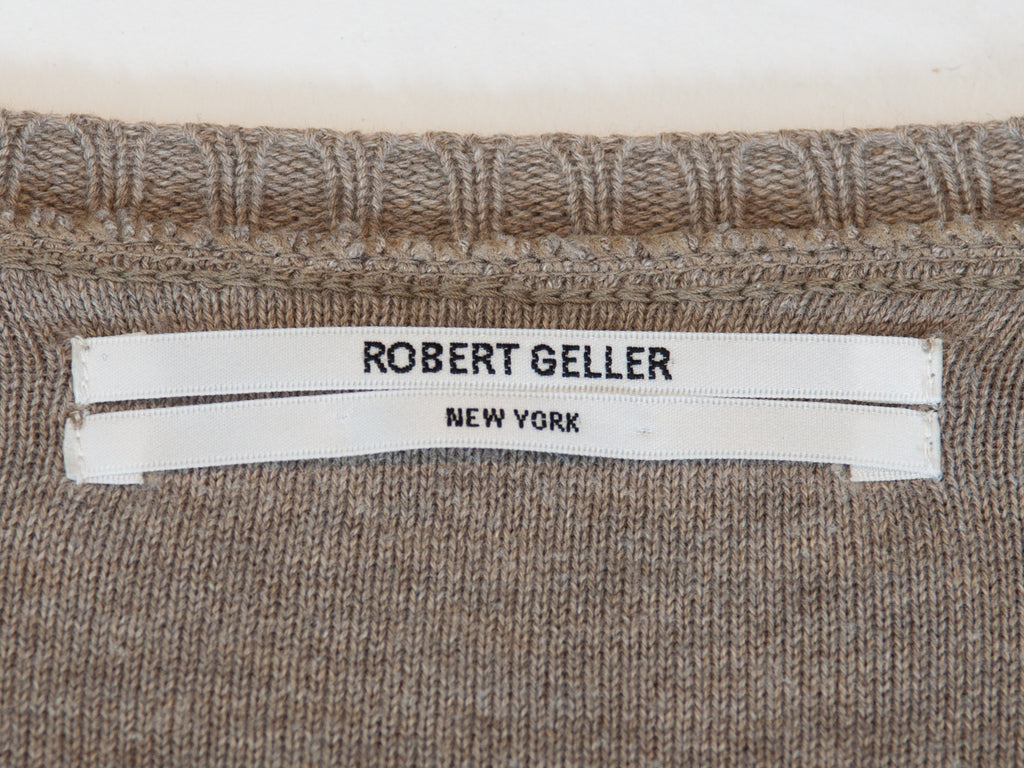 Robert Geller Brown Cotton Cardigan