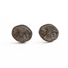 Tokens & Coins Silver Gear Cufflinks