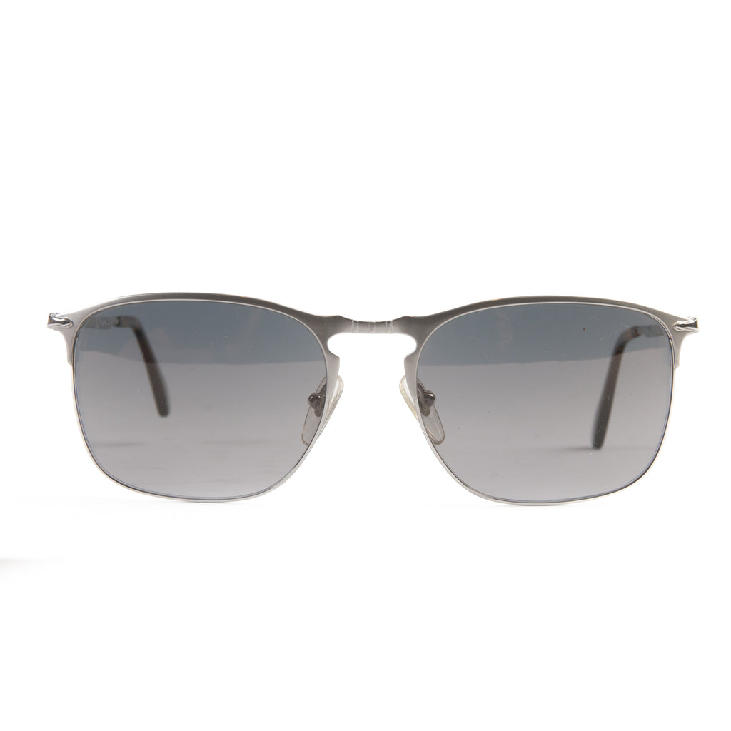 Persol Gunmetal Pilot Frame Polarized Sunglasses
