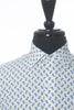 Culturata White Pineapple Print Tailored Fit Short Sleeve Shirt