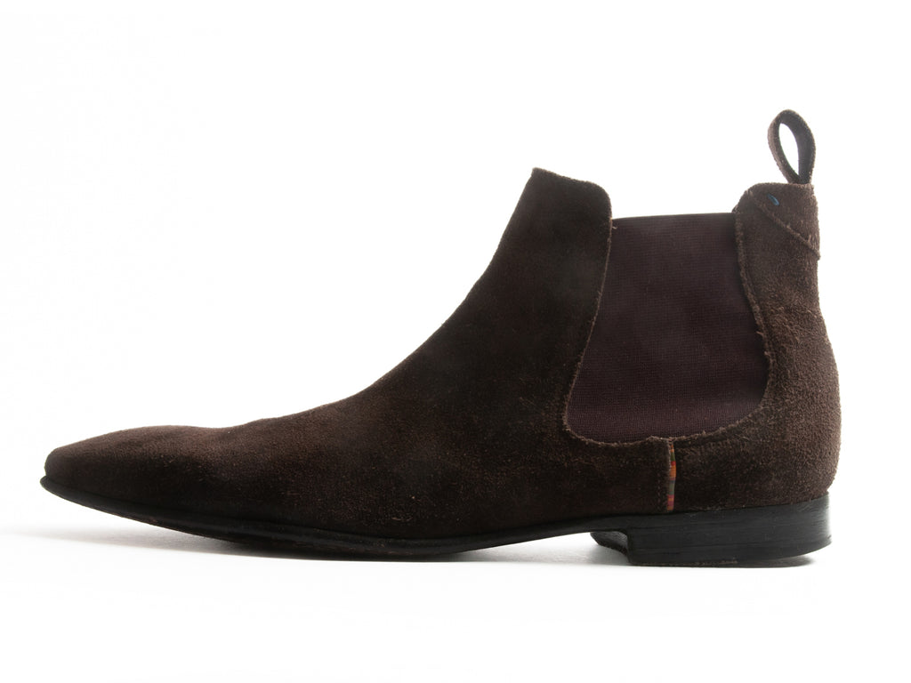 Paul Smith Brown Suede Chelsea Boots