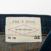 Rag & Bone Worn Olive Blue Slim Straight RB15X Jeans