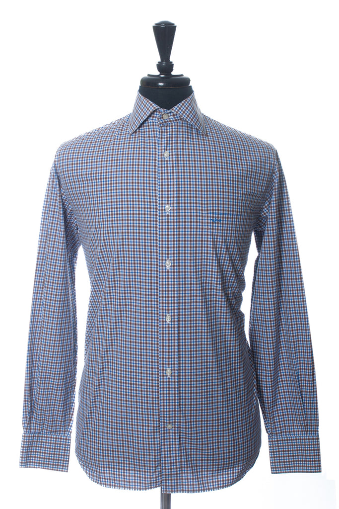 Paul & Shark Brown Check Shirt