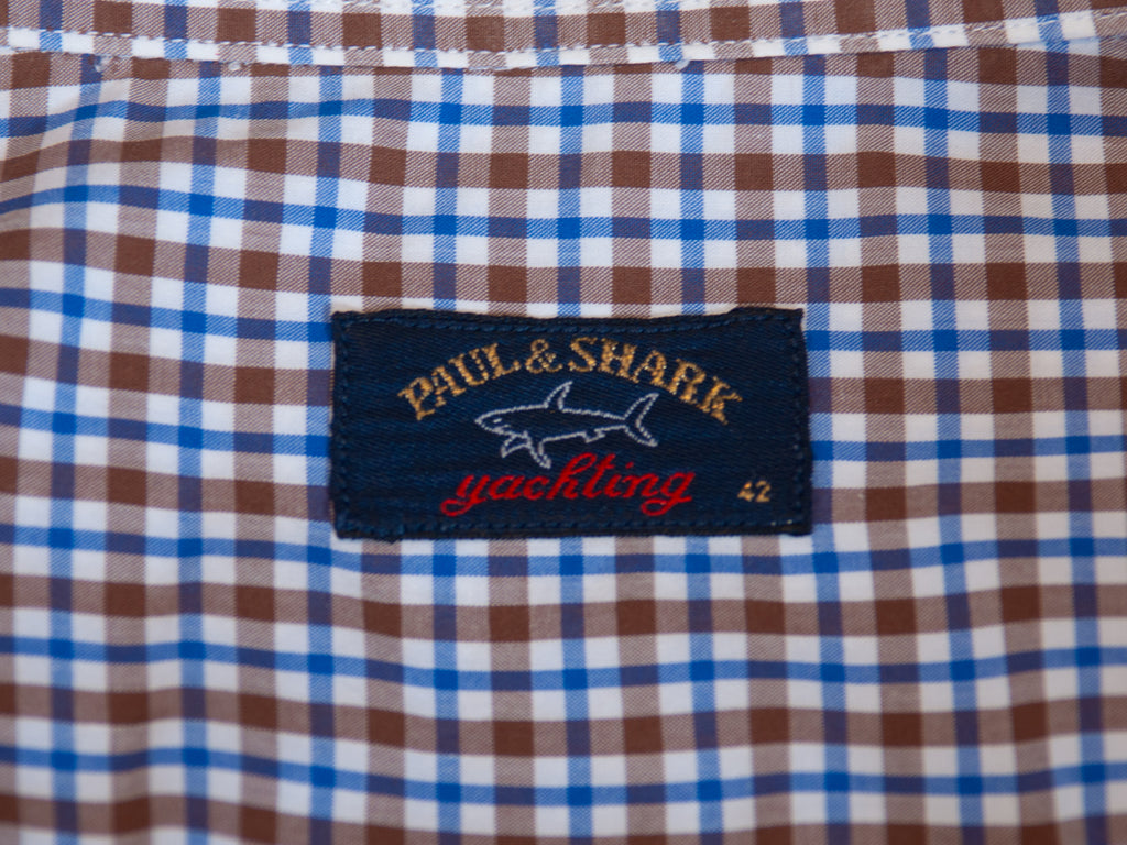 Paul & Shark Brown Check Shirt