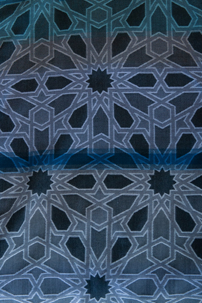 Robert Graham Navy on Grey Geometric Print Shirt