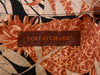 Tori Richard Brown Palm Print Short Sleeve Shirt