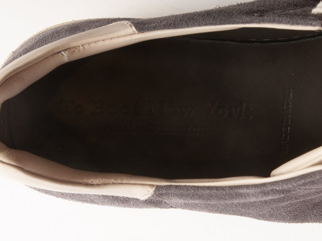 To Boot Handmade Gray Suede Sneakers
