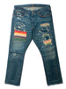 Polo Ralph Lauren Destroyed and Repaired Varick Slim Straight Jeans