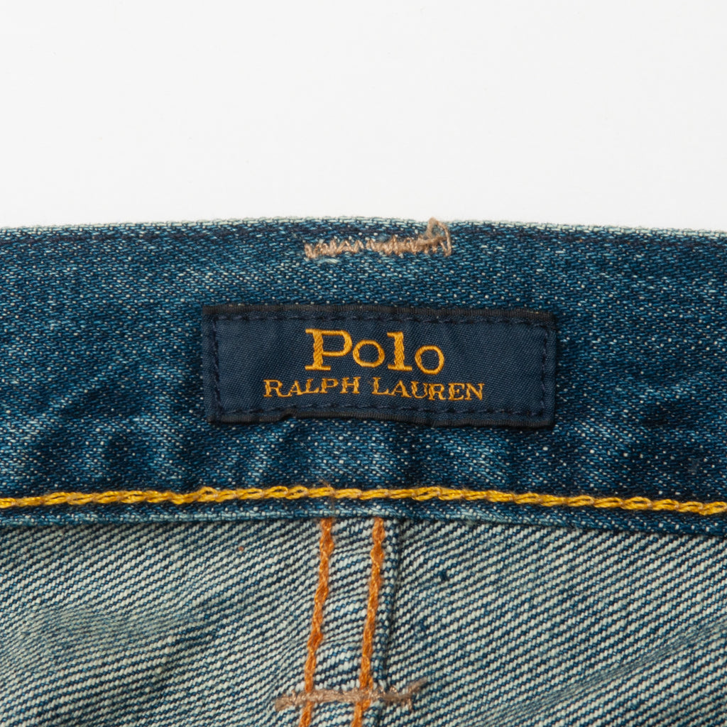 Polo Ralph Lauren Destroyed and Repaired Varick Slim Straight Jeans