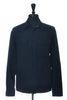 Private White Navy Boiled Wool Cotton Overshirt Jacket