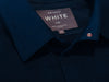 Private White Navy Boiled Wool Cotton Overshirt Jacket