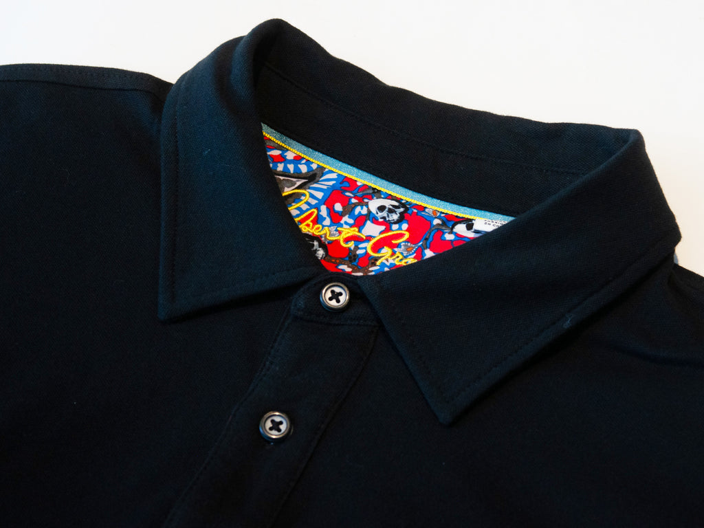 Robert Graham Black Polo Shirt