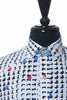Robert Graham White Circle Print Tailored Fit Short Sleeve Shirt