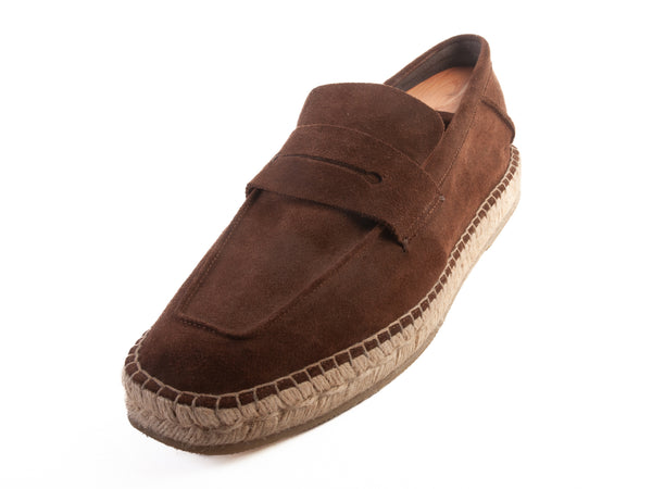 Ermenegildo Zegna Brown Suede Espadrilles