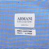 Armani Collezioni Blue Check French Cuff Shirt