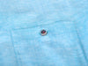 Ted Baker Teal Blue Linen Blend Linneo Shirt