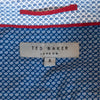 Ted Baker Teal Blue Linen Blend Linneo Shirt