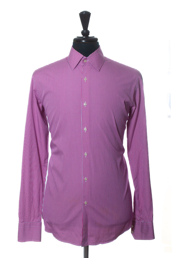 Hugo Boss Fuschia Check Regular Fit Enzo Shirt