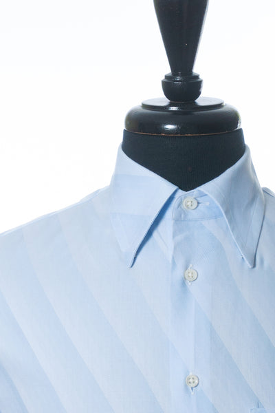 Armani Collezioni Blue Striped Dress Shirt