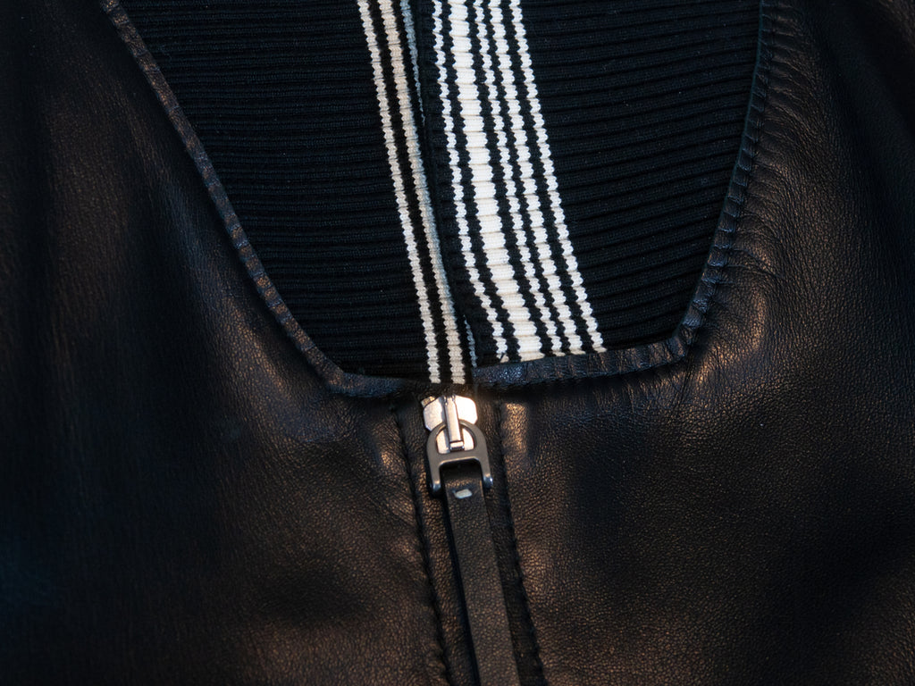 Dolce & Gabbana Black Lamb Leather Jacket