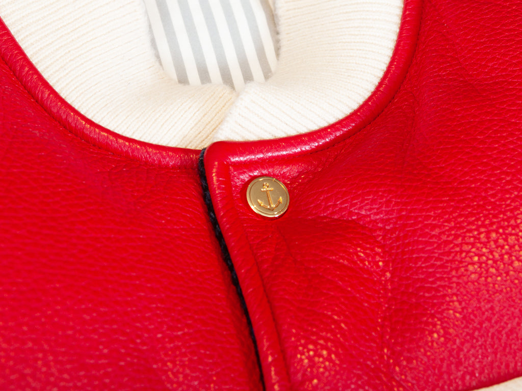 Thom Brown Leather and Tweed Down Vest