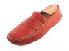 Prada Orange Pebbled Leather Driving Shoes