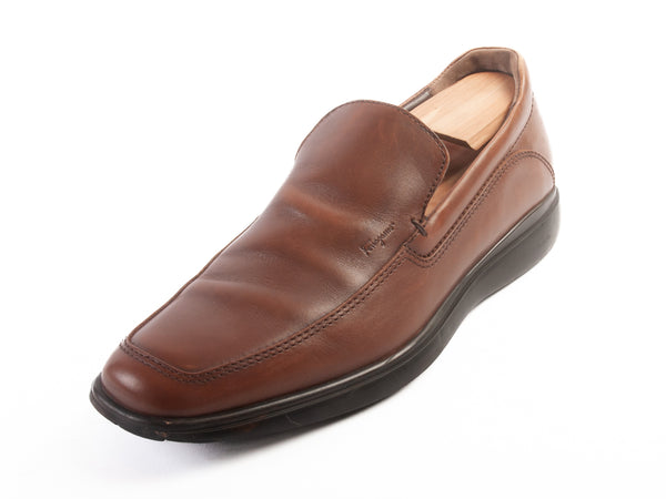 Salvatore Ferragamo Brown Leather Loafers