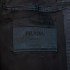 Prada Midnight Brown Microcheck Silk Wool Suit