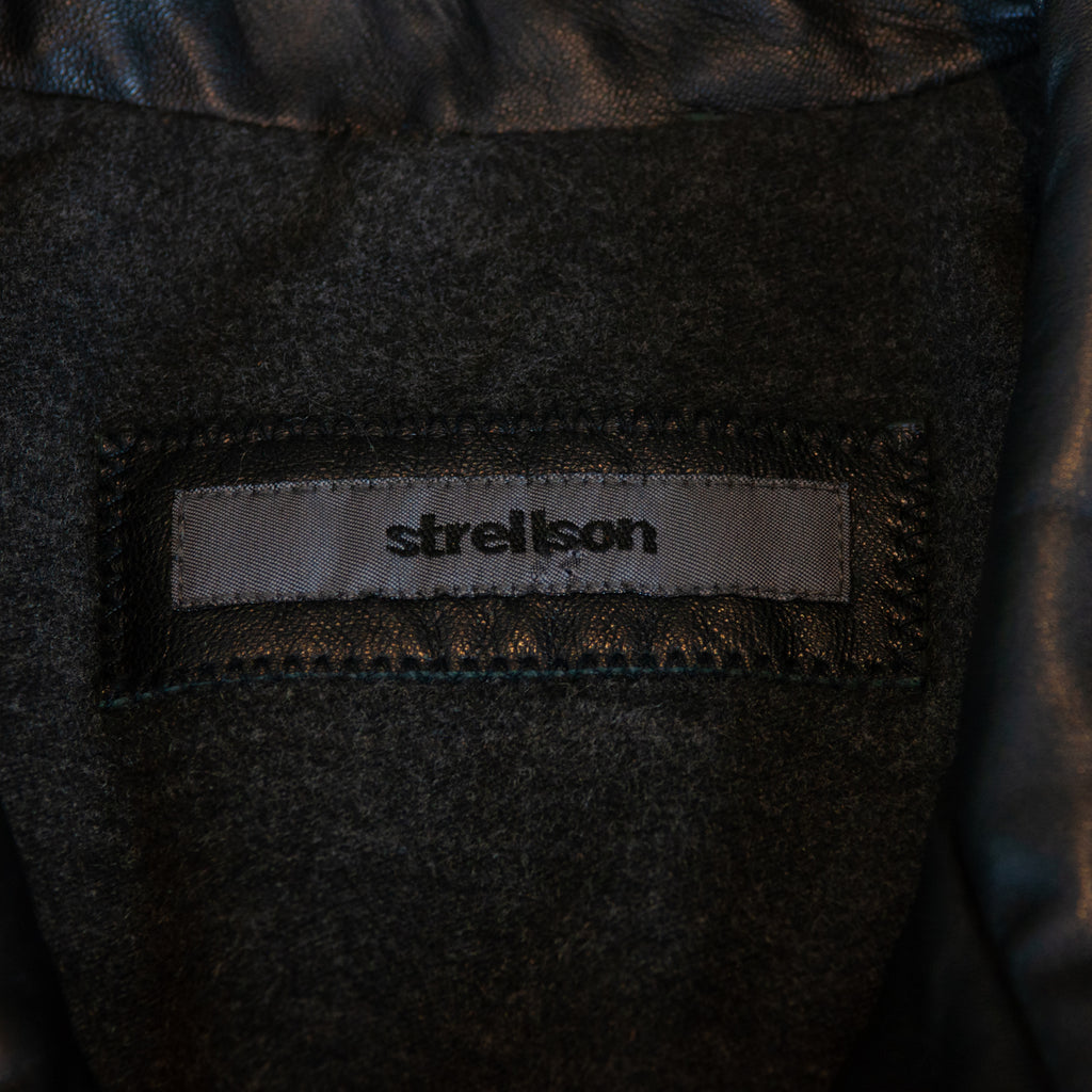 Strellson Black Leather Coat