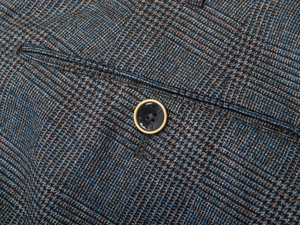 PT01 Grey Check Lower East Side Slim Fit Pants