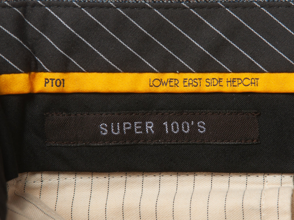 PT01 Grey Check Lower East Side Slim Fit Pants