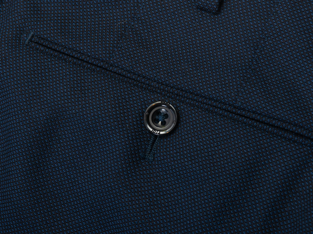 PT01 Blue Birdseye Walton Academy Slim Fit Pants