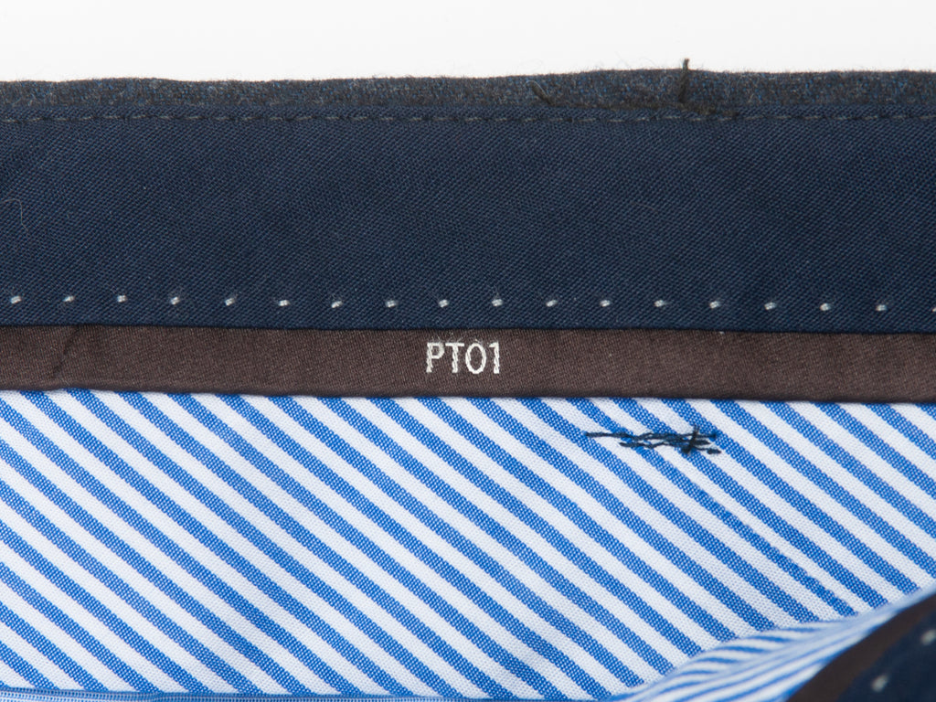 PT01 Dark Blue Slim Fit Stretch Pants
