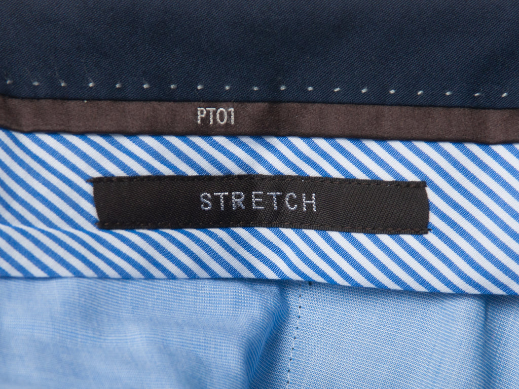 PT01 Dark Blue Slim Fit Stretch Pants