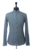 Emanuel Berg Grey Slim Fit Jersey Knit Dress Shirt
