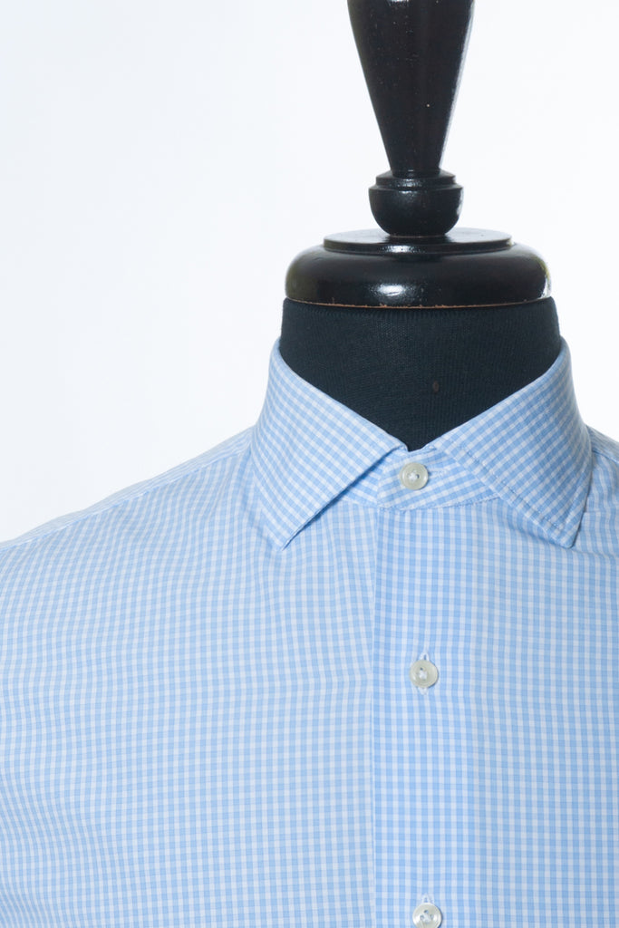 Lardini Light Blue Check Shirt