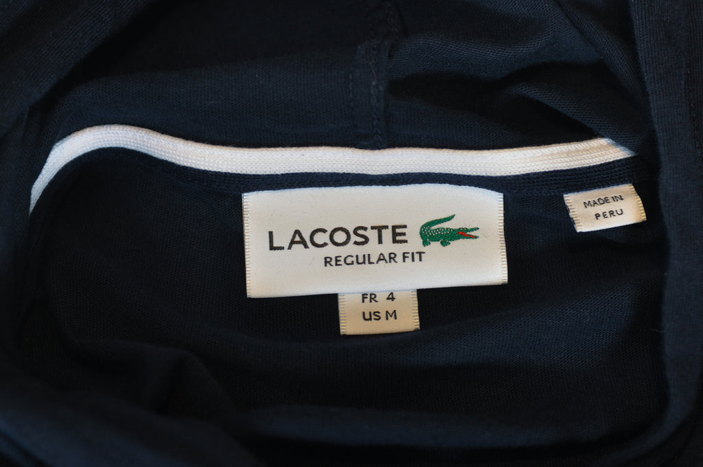Lacoste Navy Blue Regular Fit Pullover Hoodie