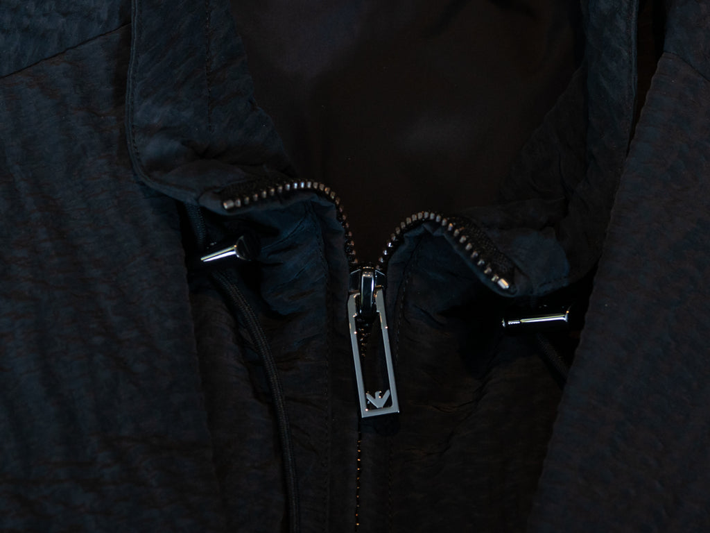 Emporio Armani Black Textured Soft Jacket