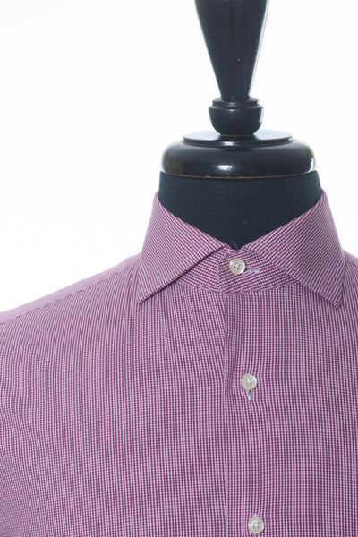 J.Lindeberg Red Microcheck Regular Fit Corkz Shirt