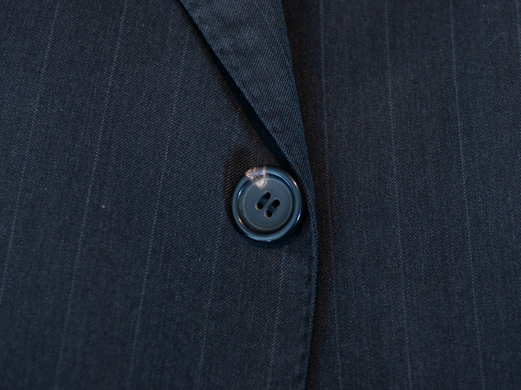 Pal Zileri Grey Pinstriped Abito Privato Suit