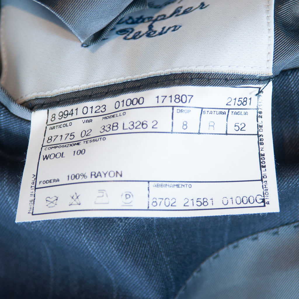 Pal Zileri Grey Pinstriped Abito Privato Suit