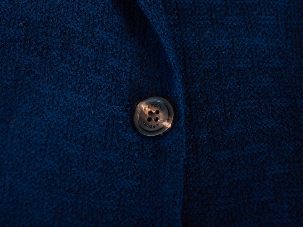 Lardini NWOT Navy Blue Liknit Knit Blazer