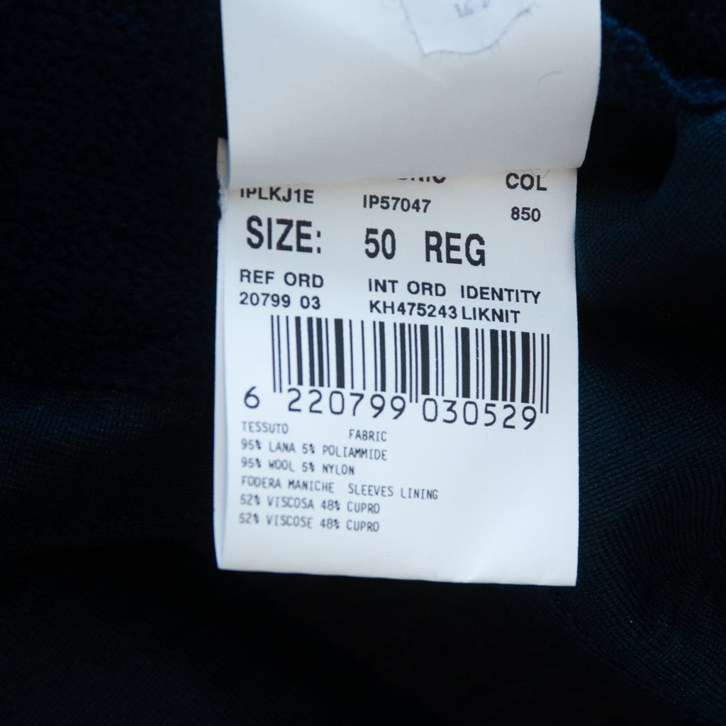 Lardini NWOT Navy Blue Liknit Knit Blazer
