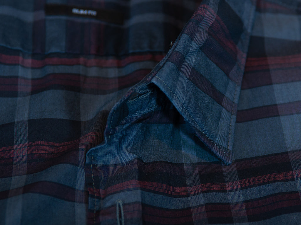 Hugo Boss Black on Grey Check Slim Fit Reid_F Shirt